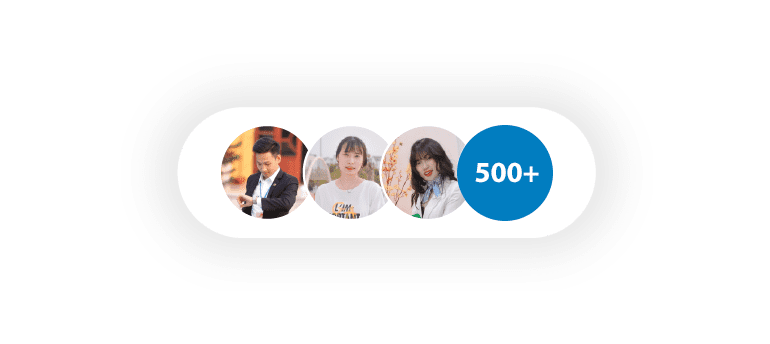 hơn 500 khách hàng rating sản phẩm
